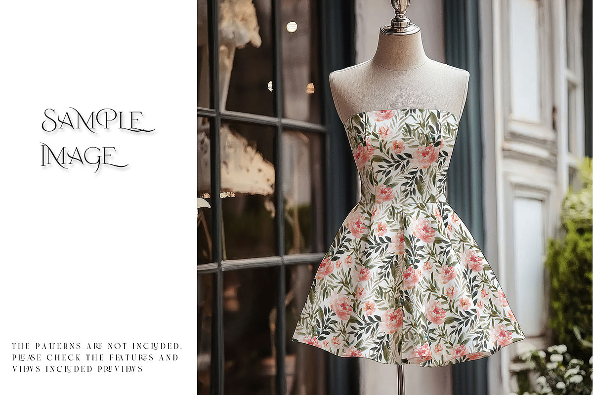 Women's Strapless Mini Dress Mockups, a Product Mockup by mock-ups (Photo 15 of 17)