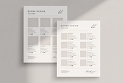 Simple Line Sheet Template Canva, a Marketing Template by frommakertomaker (Thumbnail 1 of 7)