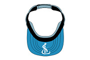 Visor Hat - Vector Template Mockup, a Hat Mockup by Mark Anthony Media (Thumbnail 3 of 4)
