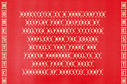 HomeStitch Hand Crafted Font, a Sans Serif Font by Madeline ODonoghue Design (Thumbnail 6 of 8)