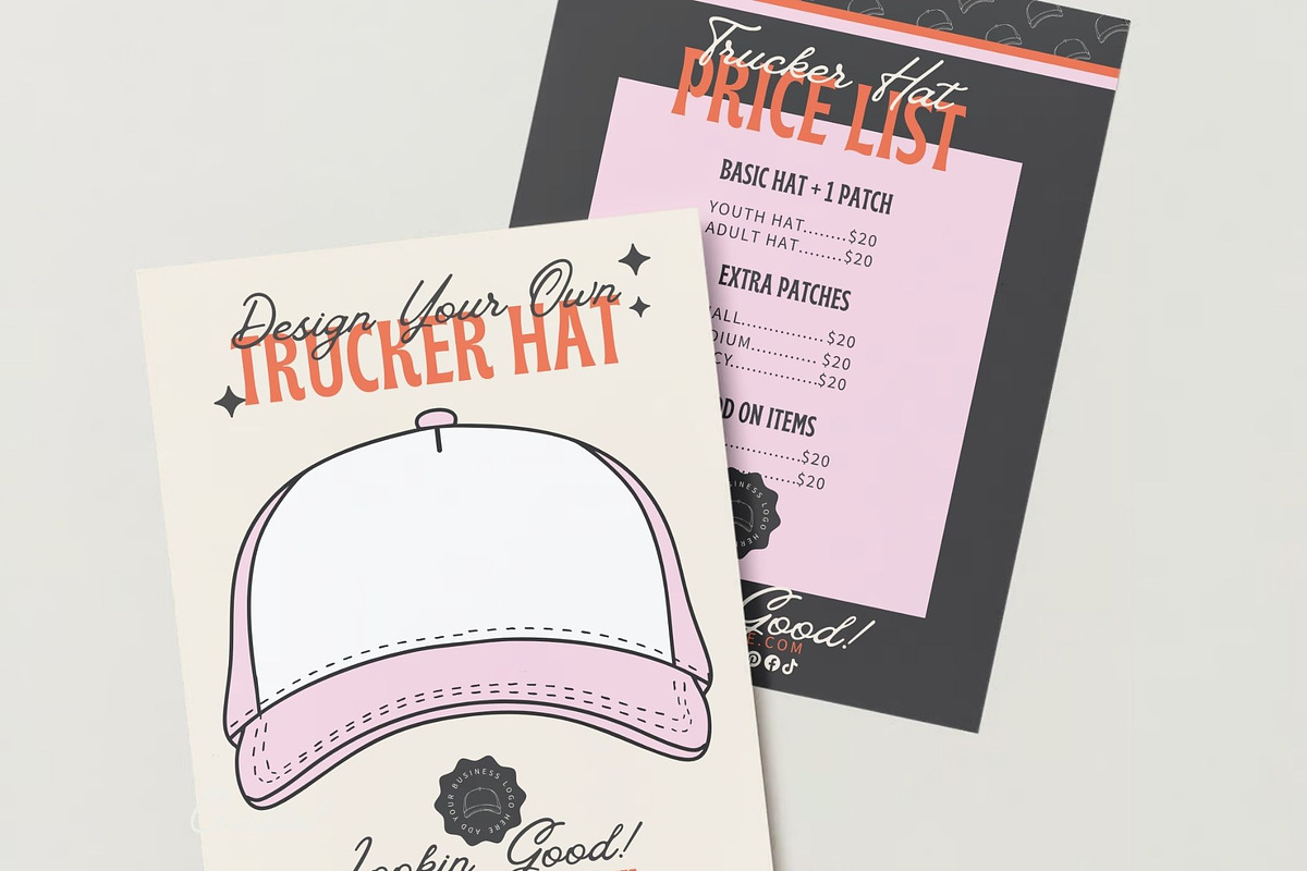 Hat Bar Flyer Templates for Canva, a Flyer Template by Hello Holly Studio (Photo 4 of 10)