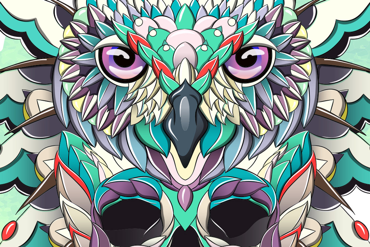 Ethnic Collection: Owl, an Animal Illustration by ArtoJoy (Photo 5 of 5)