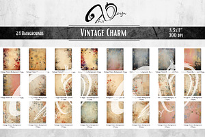 Vintage Charm Shabby Girl Portraits