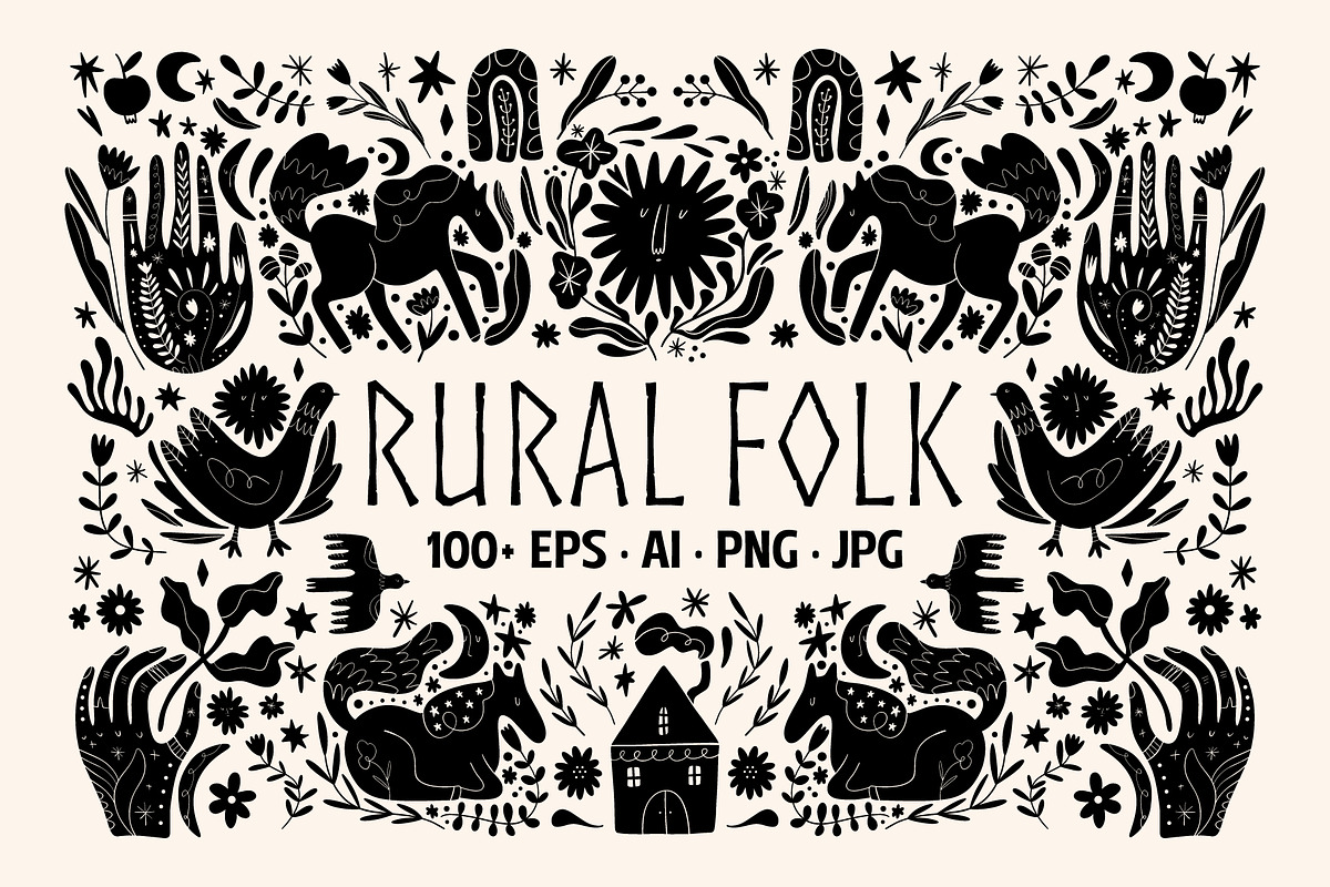 Rural Folk Bundle, an Animal Illustration by Annie Konst (Photo 1 of 25)