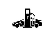 Electric Vehicle Charging Silhouette, a Graphic by musafir_fashion (Thumbnail 19 of 22)