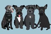 Schnauzers Clip Art Vector Bundle, an Illustration by Putnam Road Art (Thumbnail 2 of 4)