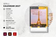 Wall Calendar 2027 Template, a Stationery Template by MstArtwork (Thumbnail 3 of 7)