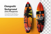 Long Surfing Board PSD Mockup Set, a Product Mockup by Remnand Studio (Thumbnail 6 of 11)