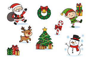 Christmas Holiday Clipart Collection