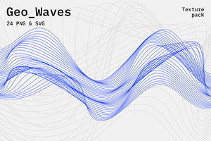 24 Geo Waves Graphic Elements, an Object Graphic by RoxanaMihis