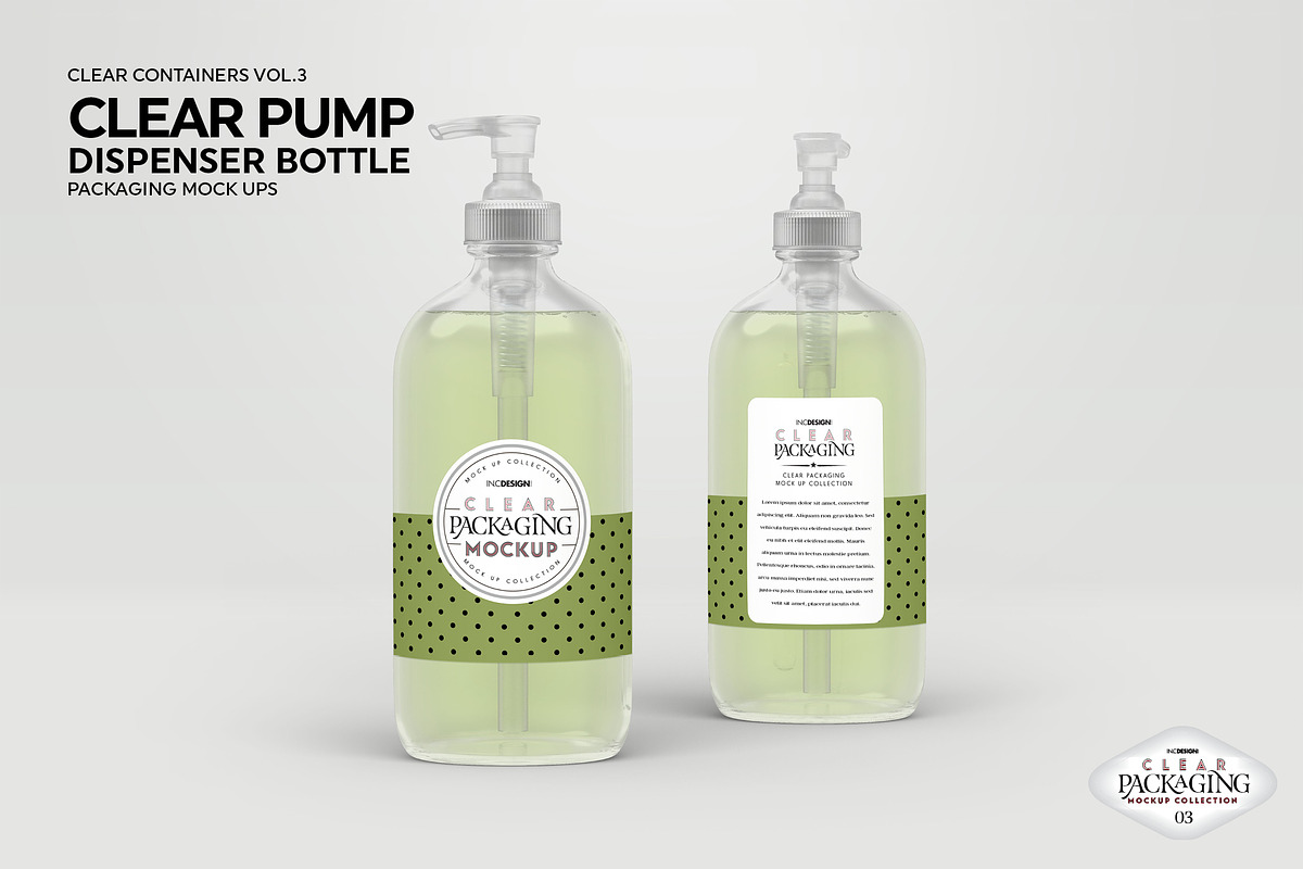 Clear Pump Dispenser Mockup, a Cups & Container Mockup by INCDesign (Photo 5 of 8)