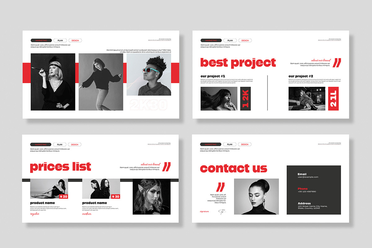 Marketing Plan Presentation Template, a Presentation Template by MightyDesign (Photo 5 of 8)