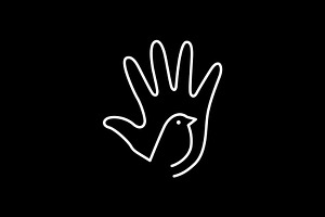 hand saying hello bird logo, a Branding & Logo Template by devastd