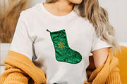 Watercolor Christmas Stocking Clipar, an Illustration by SVGArt (Thumbnail 2 of 8)