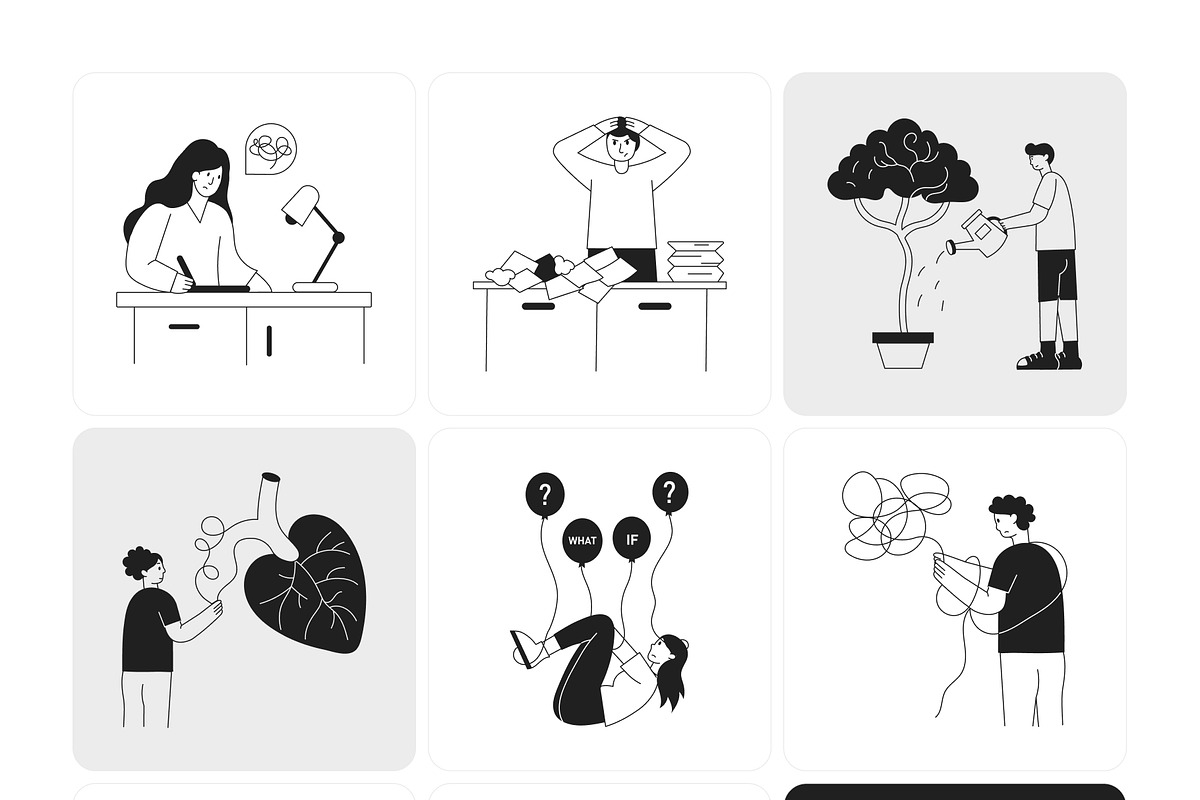 Stress Management Illustration Art, a Healthcare Illustration by Vectors Market (Photo 8 of 9)