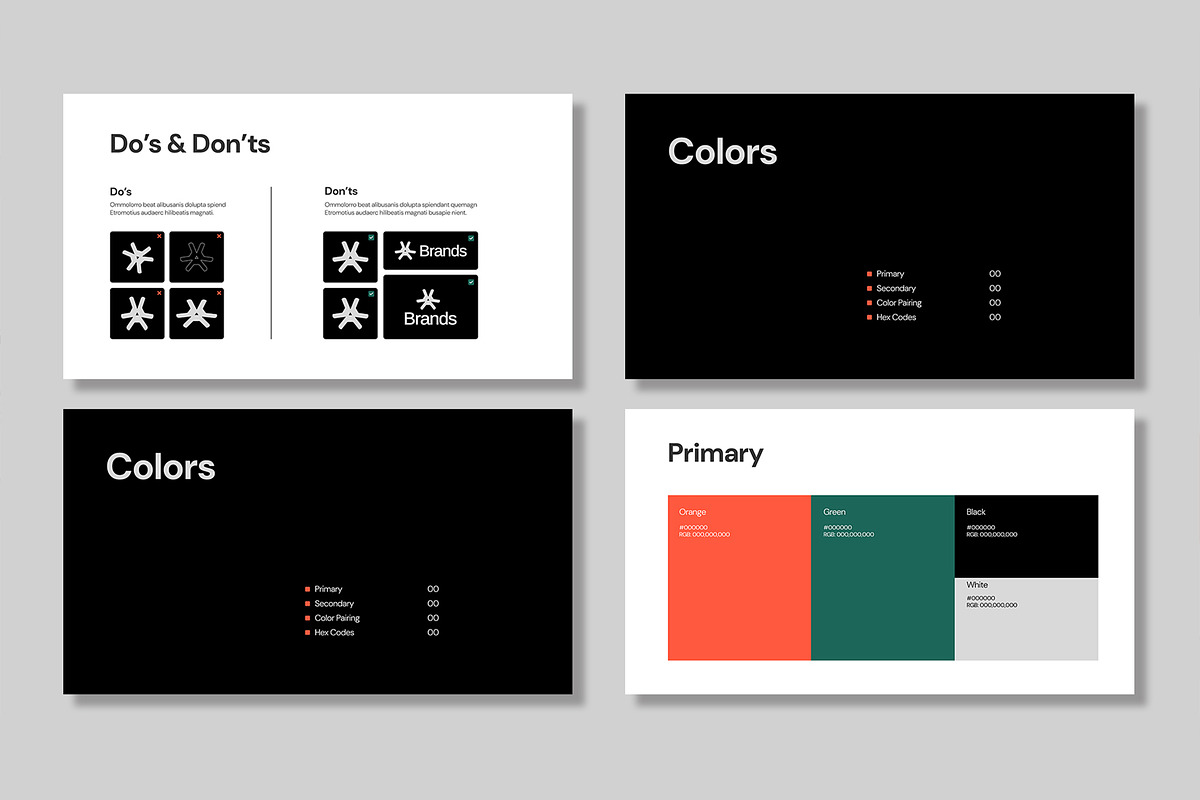 Modern Brand Guidelines Template, a Presentation Template by Mighty-Slide (Photo 4 of 7)
