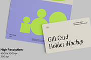 Gift Card Mockup Set, a Merchandise Mockup by graphicsauce (Thumbnail 2 of 4)