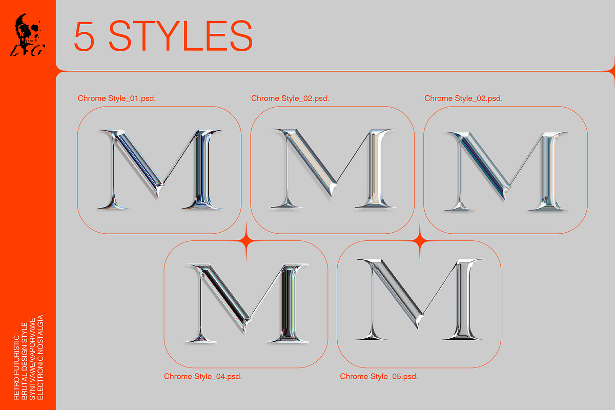 Chrome text-effect, a Layer Style Add-On by Evlogiev Studio (Photo 5 of 7)