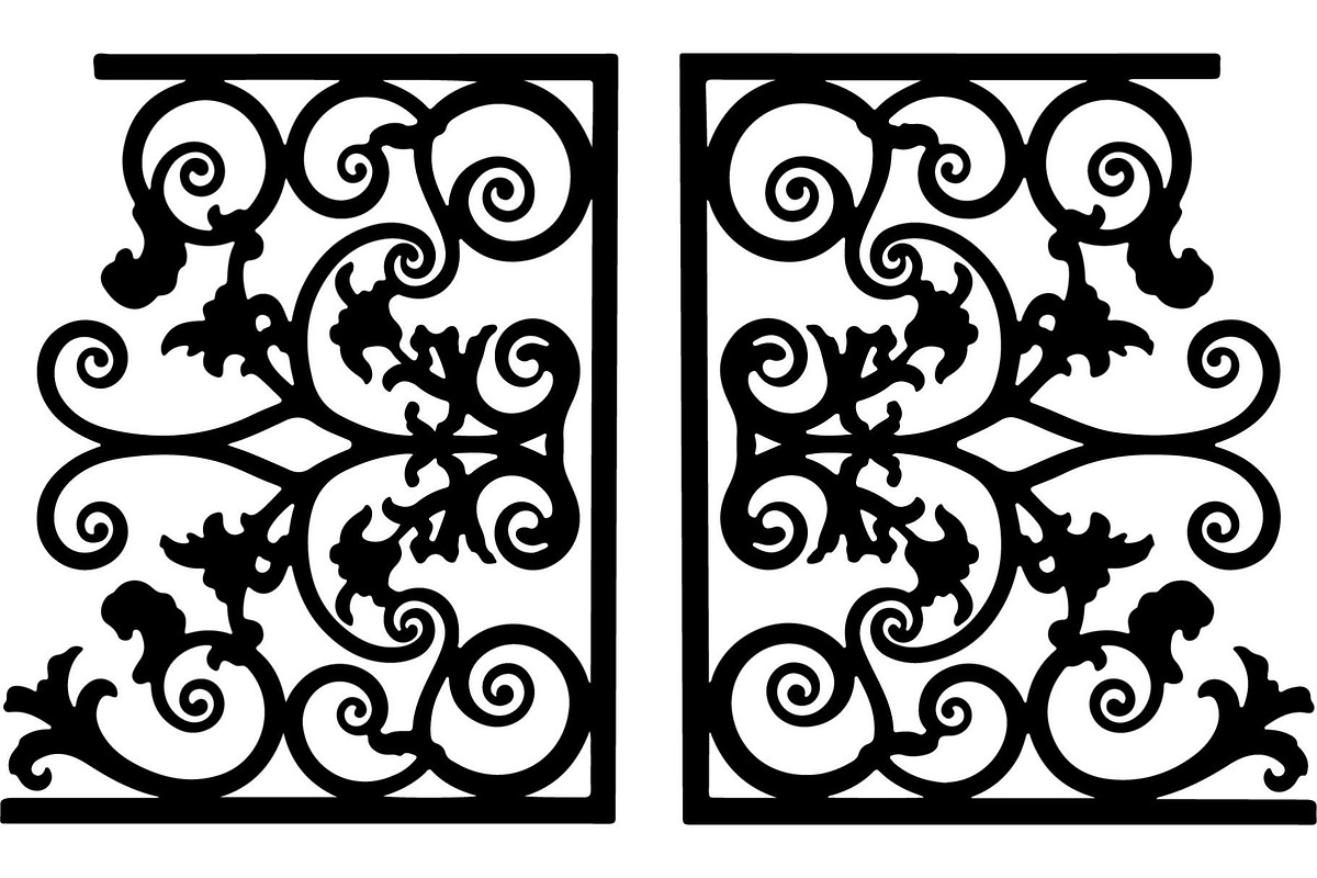Ornamental Scroll Panel Bundle, a Decorative Illustration by Creativeshirt (Photo 13 of 18)