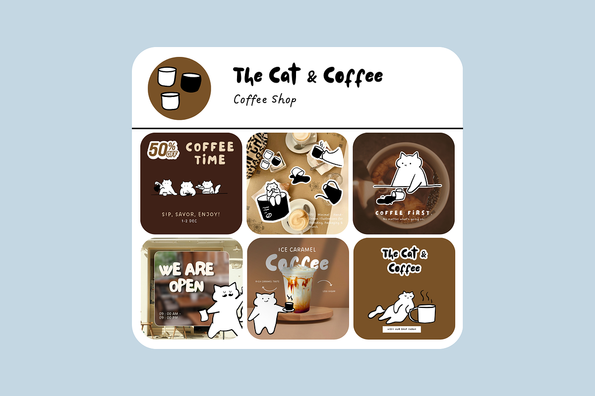 The Cat and Coffee Signature, a Food Illustration by The Journey Atelier (Photo 7 of 15)