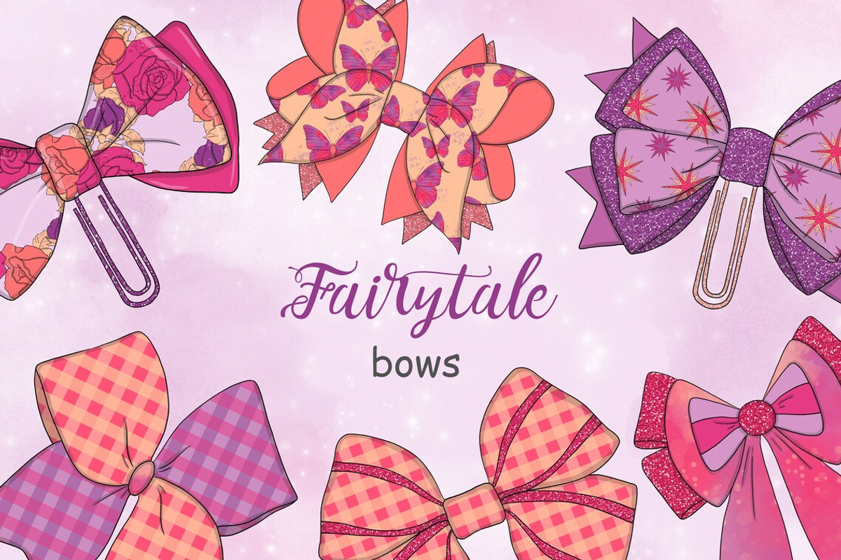 Fairy Tale Bows, an Object Illustration by GlamArtZhanna (Photo 1 of 3)
