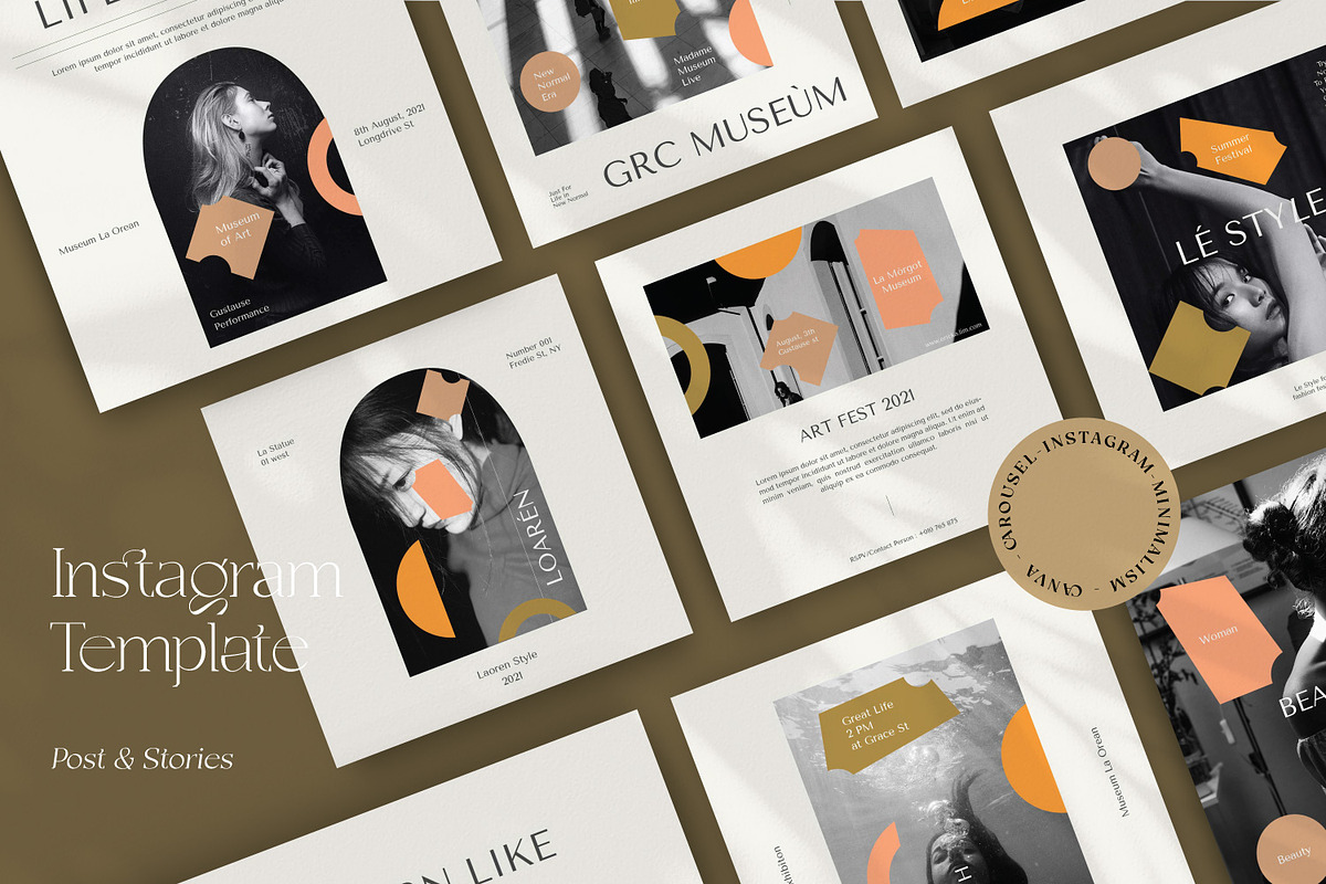 La Orange - CANVA & PS Instagram, a Social Media Template by Dirtytemp Studio (Photo 5 of 6)
