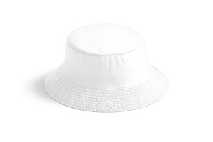 White Summer Bucket Hat 3D Model