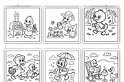Bold and Easy Ducks Life Coloring, a Decorative Illustration by Ink Gallery (Thumbnail 8 of 8)