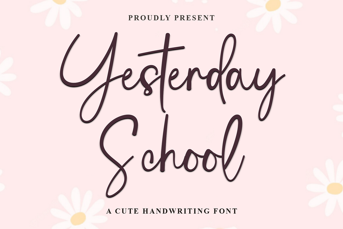 Yesterday School, a Handwritten Font by FreshTypeINK (Photo 1 of 8)