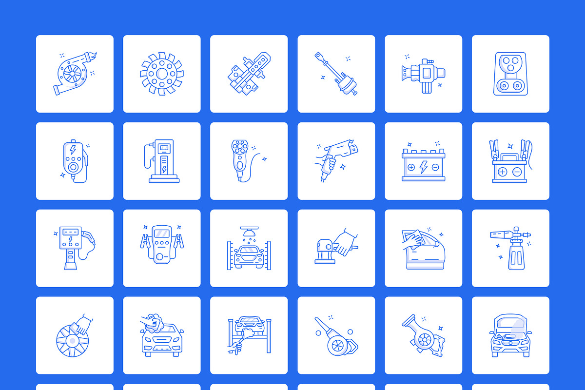 Digital Industry & Automotive Bundle, an Outline Icon by Creative Stall (Photo 10 of 10)