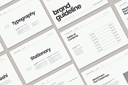 Brand Guidelines template Minimal, a Presentation Template by GAZINEOGRAPHIC (Thumbnail 1 of 4)