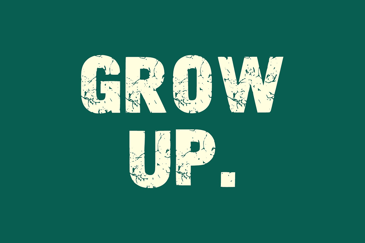 Modern Distress Vintage Font, a Sans Serif Font by Fourteen Letter (Photo 2 of 6)