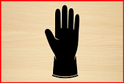 12 Glove Silhouette Clipart Bundle, an Illustration by Creativeshirt (Thumbnail 4 of 4)