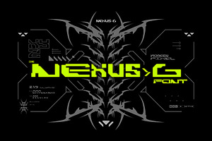 NEXUS-G | Modern Pixel Font, a Sans Serif Font by Nol 3 Studio