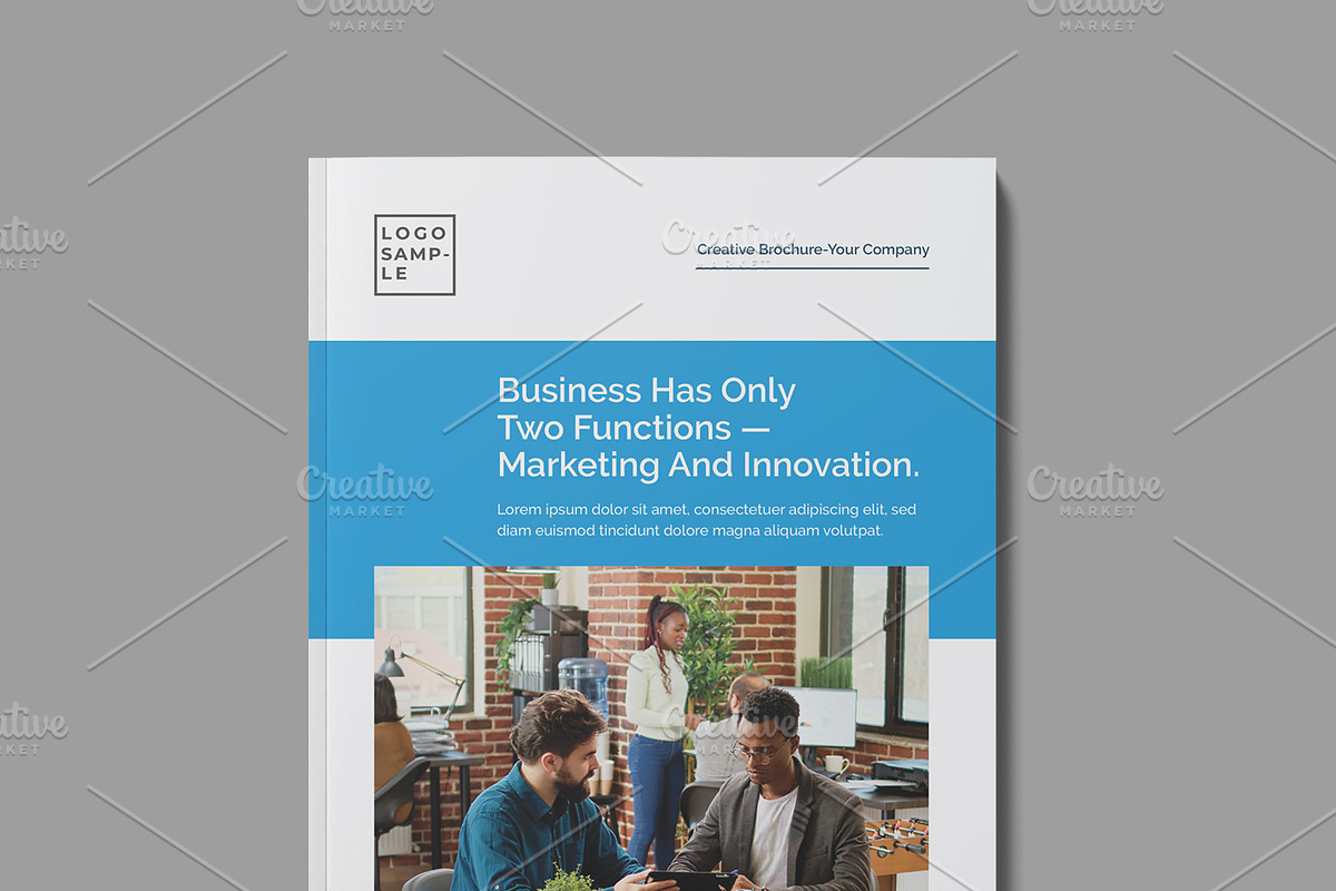 Clean Corporate Bifold Brochure, a Brochure Template by Cristal Pioneer (Photo 3 of 4)