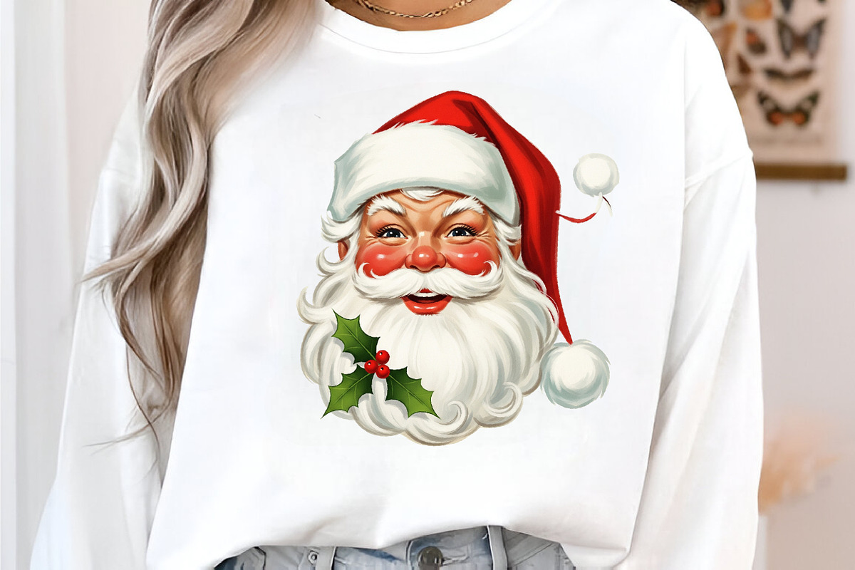 Vintage Santa Sublimation Bundle, an Illustration by SinaCreation (Photo 2 of 7)