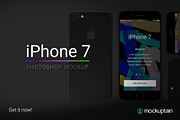 Iphone 7 Mockup Straight Black, an iPhone Mockup by mockuptain (Thumbnail 6 of 6)