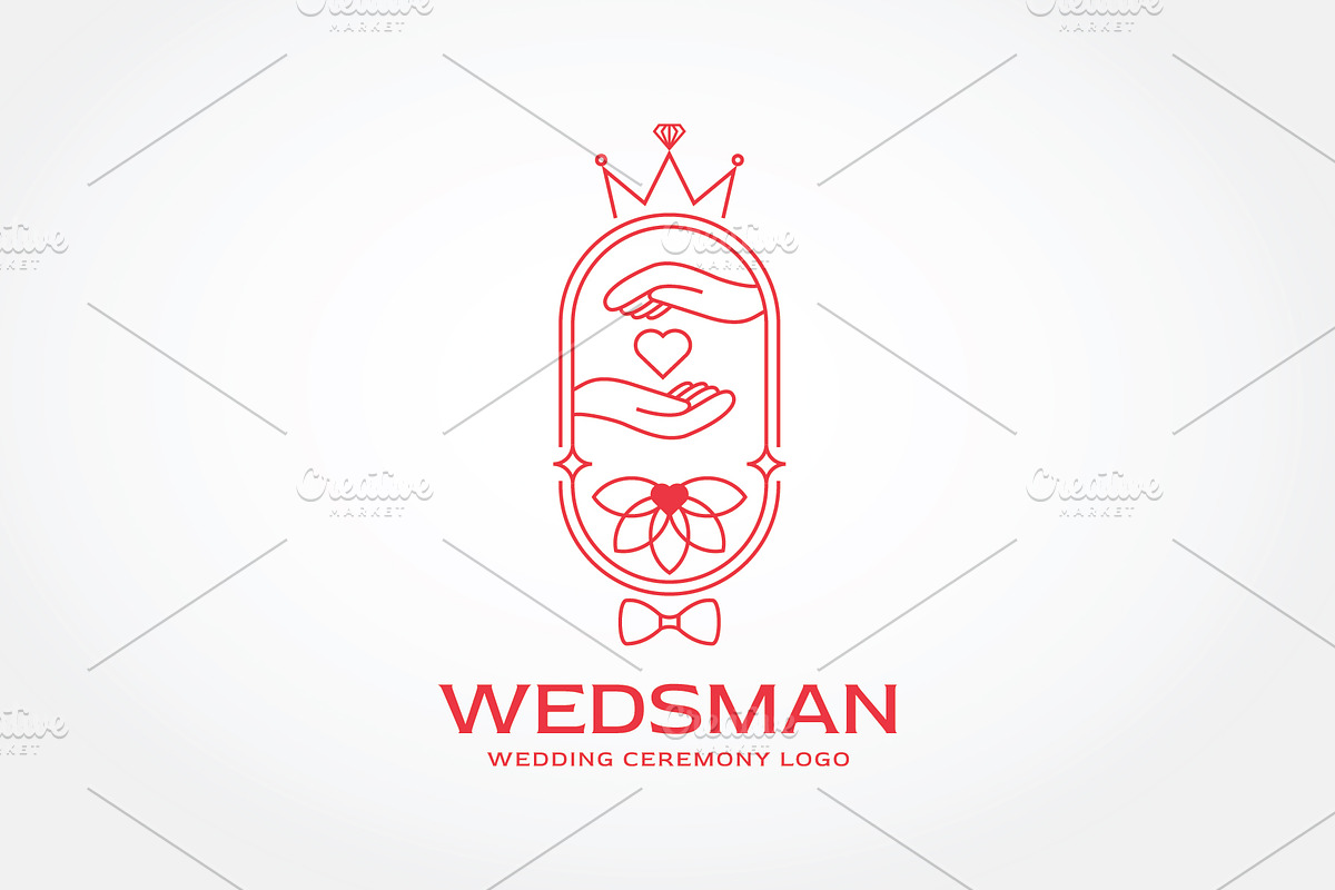 Wedsman - Wedding Ceremony Logo, a Branding & Logo Template by Creattlle (Photo 3 of 4)