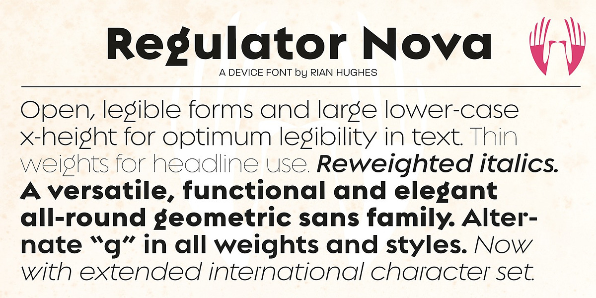 Regulator Nova, a Sans Serif Font by Device (Photo 4 of 9)