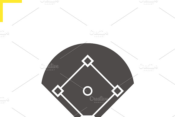 Baseball Field Icon. Vector