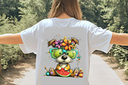 Whimsical Summer Dog Clipart, an Illustration by Digital Artistic99 (Thumbnail 7 of 10)