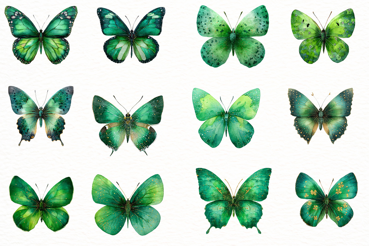 St Patricks Day Butterfly Clipart, an Illustration by Designworld (Photo 5 of 6)