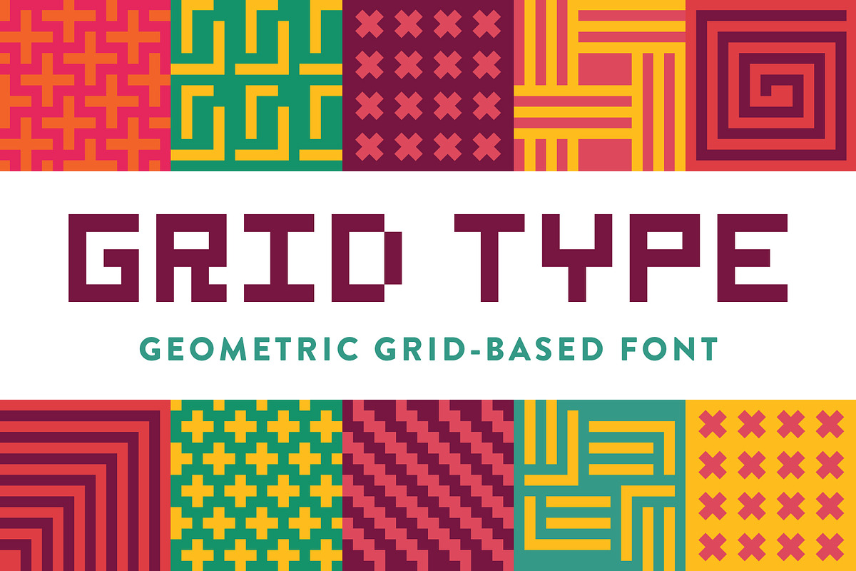 Grid Type - Geometric Font