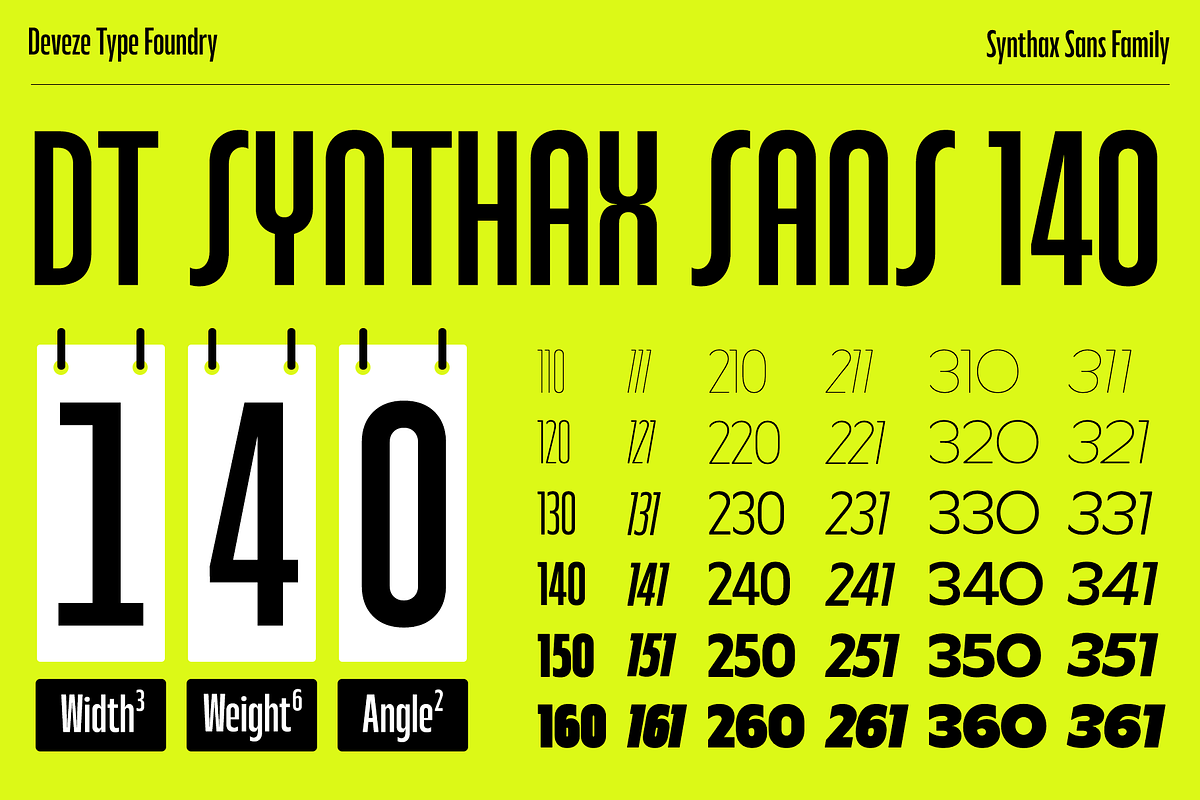DT Synthax Sans, a Sans Serif Font by Deveze Type Foundry (Photo 4 of 15)