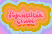 Psychedelic Groove Vintage 70s Font, a Script Font by Dear Darling Design (Thumbnail 1 of 9)