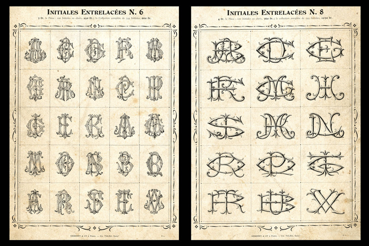 Initials and letters + bonus preview 3
