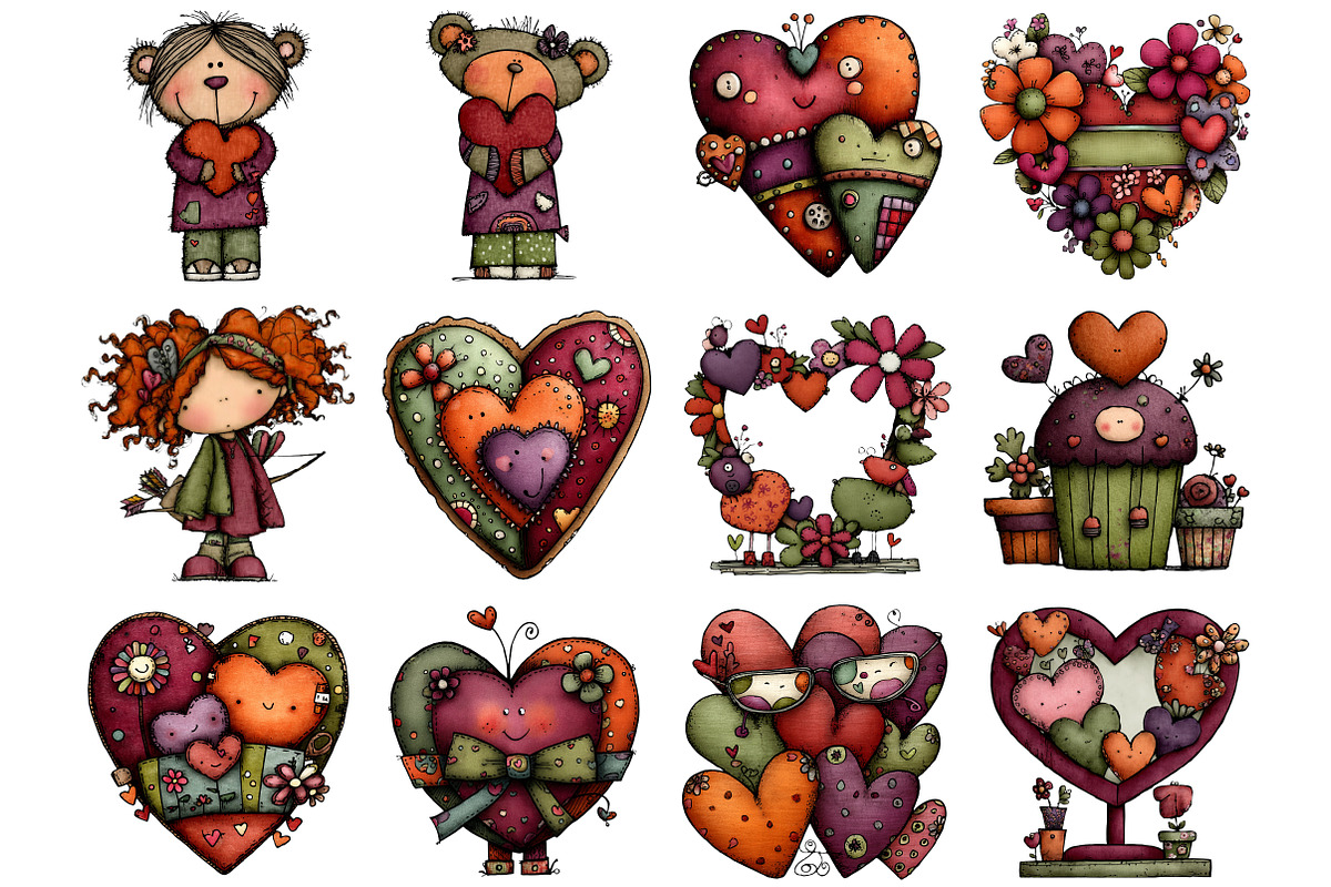 Valentine Love Clipart, a Graphic by CitraGraphics (Photo 2 of 4)