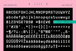 Monomials Monospaced Font