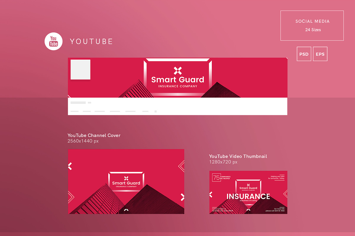 Mega Bundle | Insurance Company, a Poster Template by Amber Graphics (Photo 3 of 21)