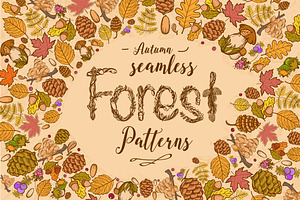 Forest seamless pattern